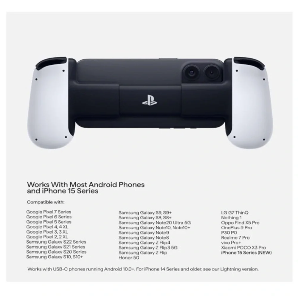 White Gaming Controller for Mobile Devices